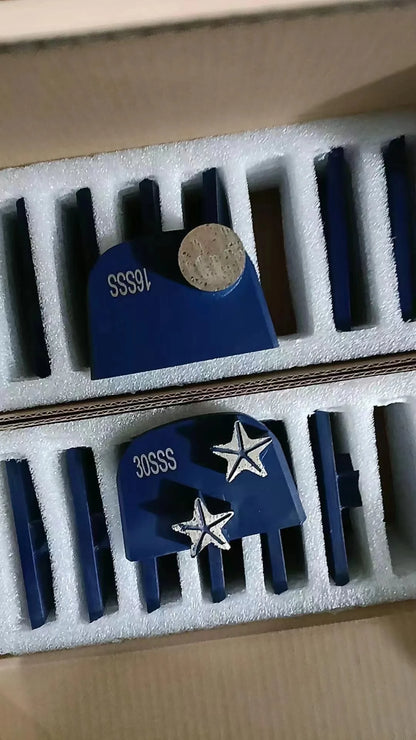 Lavina Diamond Grinding Tools Single Star Grinding Shoes Long Segment Cutting Disc X-Series for Ceramic Stone Grinding 9PCS