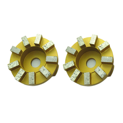 Triangle Quick Change Terrco Metal Bond Diamond Grinding Disc 4 Inch Concrete Puck With Nine Rectangle Bars 9PCS