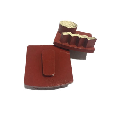 Husqvarna Diamond Grinding Shoes  Aggresive Zigzag Step Segment Grinding Block With One Round Sharp Metal Flooring Disc For  Grinder