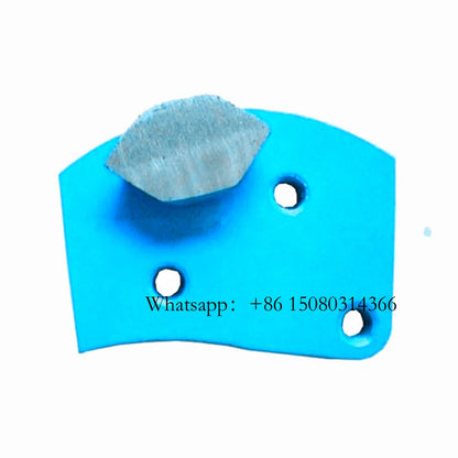Single Floor Grinding Bar M6 Thread Holes Connection Hexagonal Segment Medium Bond Blades For ASL Grinder 12PCS