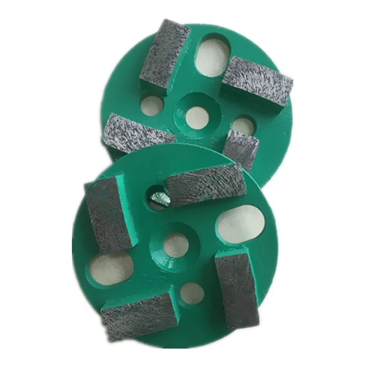 12PCS Extreme Hard Bond Concrete Floor Grinding Disk4 Inch Rough Cup Wheel with 4 Metal Bonded Abrasiv for Heavy-Duty Grindinge