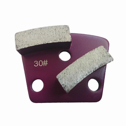 Metal Bond Diamond Grinding Shoes Blastrac ASL Pads With Two Segments Thread Holes For Concrete Floor Polishing 12PCS