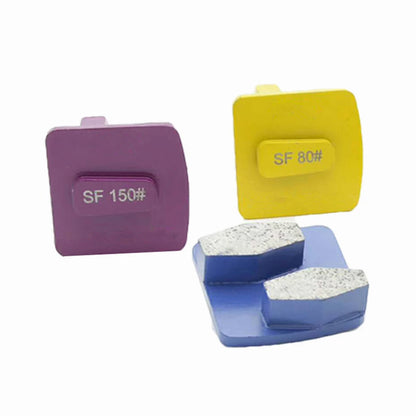 Husqvarna/Scanmaskin Diamond Grinding Shoes  Diamond Grinding Block with Grit 6 for Rough Metal Floors  Concrete Abrasive Tools 9PCS