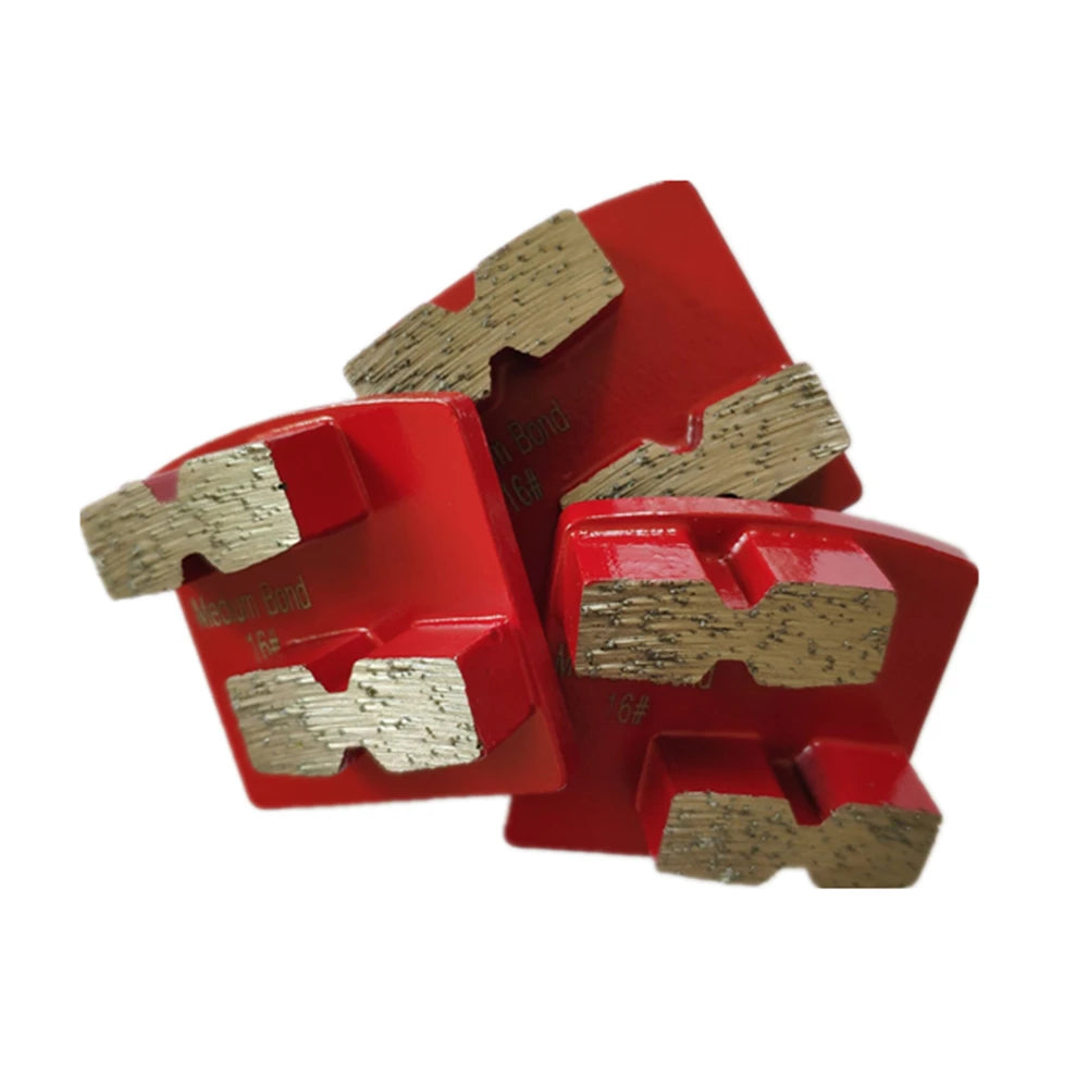 Husqvarna Redi Lock Diamond Grinding Pads Redilock  Concrete Terrazzo Floor Grinding Disc With Two Segments 9PCS