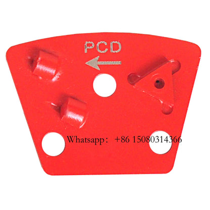 ASL Removal Glue Adhesive Concrete PCD Grinding Disc ASL Trapezoid Diamond Segments With Triangle Alloy Tipped 12PCS