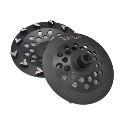 Inch Diamond Grinding Cup Wheel with Twelve Arrow Segments for Floor Edge Grinding and Concrete Abrasive Tooling - Pack of 3PCS