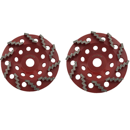 Sharp Zigzag Segments Diamond Grinding Disc 6 Inch 22.23mm Holes Floor Polishing Grinding  Suitable for Hand Angle Grinder  6PCS