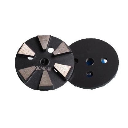 High Performance Diamond Cup Grinding Wheel for Concrete Polishing with Six Trapezoid Segments and D83mm Metal Floor Disc 9PCS