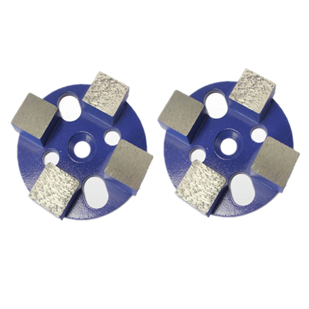12PCS Diamond Cup Wheel with Four Square Segments for Metal Grinding and Concrete Polishing on Terrazzo Floors  4 Inch Metal Ab