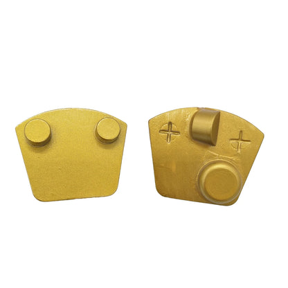 Werkmaster PCD Grinding Pads Two Pins Diamond PCD Floor Disc with One Full PCD Single Round Bar for Concrete Epoxy 9PCS