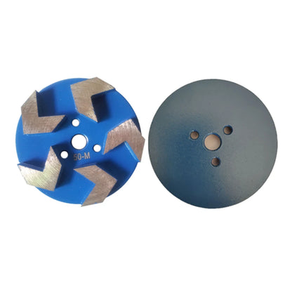 Diamond Magnetic Grinding Plate 3 Inch Concrete Edge Wheel With Sharp Arrow Segments For Rough Floor Epoxy Coating Removal 9PCS