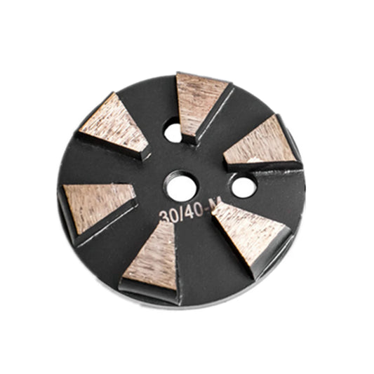 High Performance Diamond Cup Grinding Wheel for Concrete Polishing with Six Trapezoid Segments and D83mm Metal Floor Disc 9PCS