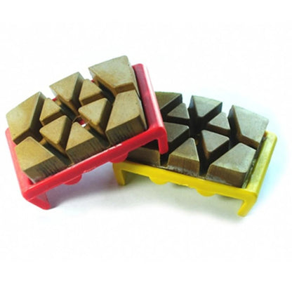Diamond Polishing Pads with HTC  EZ Change Bond for Concrete Floors  Set of Segmented Resin Abrasive Tools - 12PCS