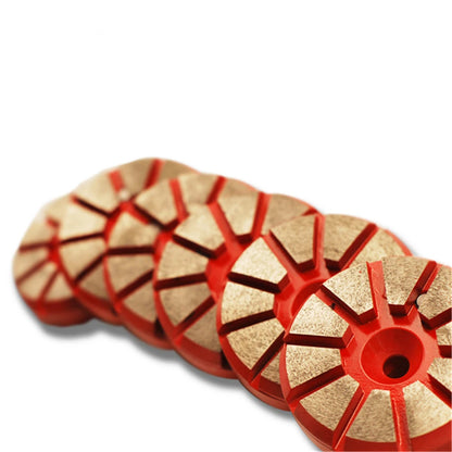 10Pcs  Concrete Diamond Grinding Disc 3 Inch Single Post Floor Pads for Grinder Machine  10 Segmented Metal Bond