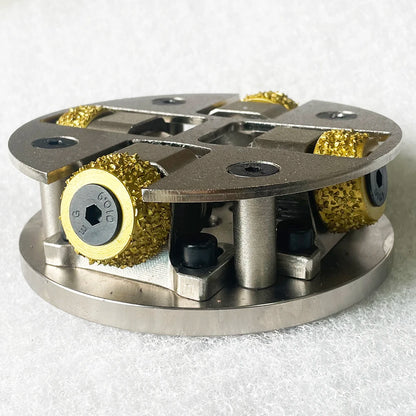 150mm Abrasive Tool Bush Hammer Alloy Litchi Roller Lychee Roller For Grinding And Polishing Stone Marble Granite Concrete Floor