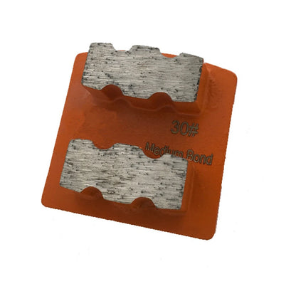Husqvarna / Scanmaskin  Redi Lock Diamond Grinding Pads Redi Lock Grinding Winds Medium Bond and Double E Shape Segments - 9 PCS for Quick Concrete Polishing with  Grinder.