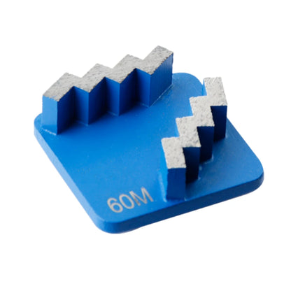 Husqvarna  Redi Lock Diamond Grinding Block  Aggressive Zigzag Diamond Grinding Shoes  Concrete Floor Compatible Redi Lock Scanmaskin Grinder Machine 9PCS