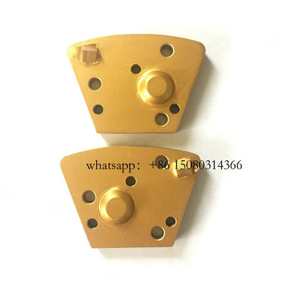 12PCS Blastrac Diamond Grinding Blocks with 1/4 PCD Round Segment and M6 Thread Holes for Concrete Floor Polishing