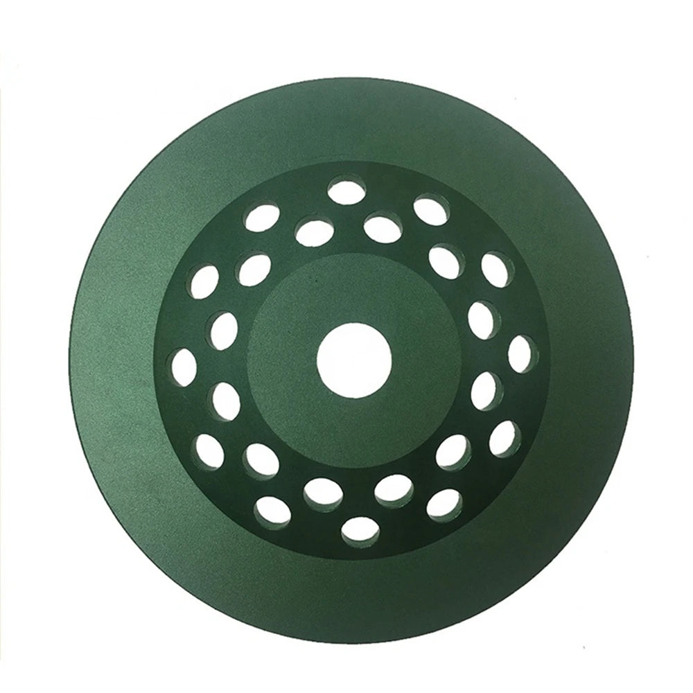 7-Inch Diamond Turbo Grinding Cup Wheel for Concrete with M14 Screw Connection and 22.23 Bare Holes - 9PCS