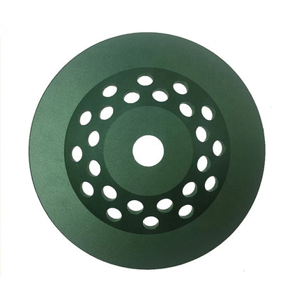 7-Inch Diamond Turbo Grinding Cup Wheel for Concrete with M14 Screw Connection and 22.23 Bare Holes - 9PCS