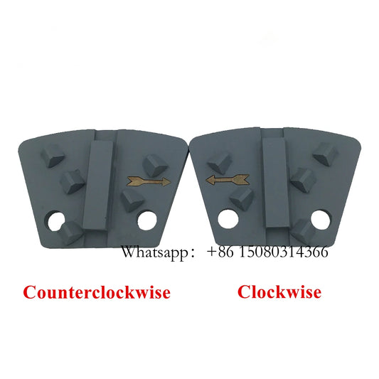 Five Quarter PCD Diamond Concrete Grinding Disc Blastrac Scraper Metal Bond Plate For Coating Removal 12PCS