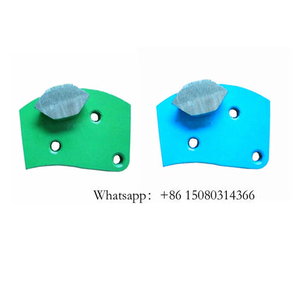 Single Floor Grinding Bar M6 Thread Holes Connection Hexagonal Segment Medium Bond Blades For ASL Grinder 12PCS