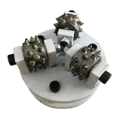 Bush Hammer 125mm Abrasive Tool Alloy  Litchi 3-Rollers For Grinding And Polishing Stone Marble Granite Concrete Floor