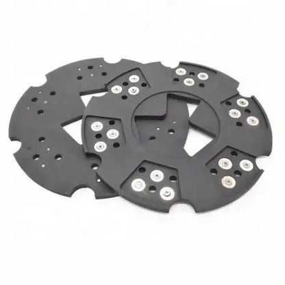10.6'' Diamond Driver Plate Quick Change Adapter Disk Carrier Holder for HTC Floor Grinder to Use 6 Trapezoid Grinding Blocks
