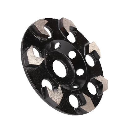 9PCS 5-Inch Diamond Metal Grinding Disc with Hard Bond and Seven Arrow Abrasive Segments for Concrete - Diameter 125mm