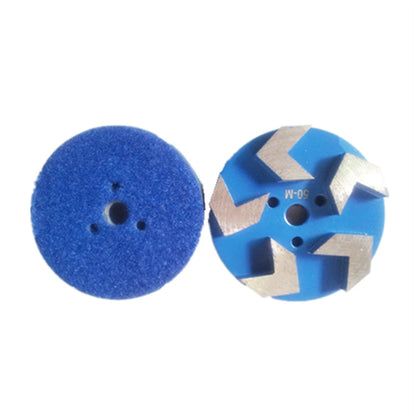 3 Inch D83mm Back Sticking Diamond Grinding Pads with Five Sharp Arrow Segments for Concrete Floor Polishing 9PCS