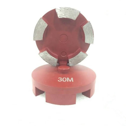 3 Inch Diamond Grinding Disc with Grit 30 Medium Bond Concrete Plates Double Post STI Diamond With Five Curved Segments - 9PCS
