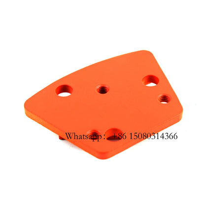 ASL Blastrac Grinding Segments Trapezoid Six Holes Blank M6 Thread Connection Klindex Shoes For ASL Grinder 12PCS
