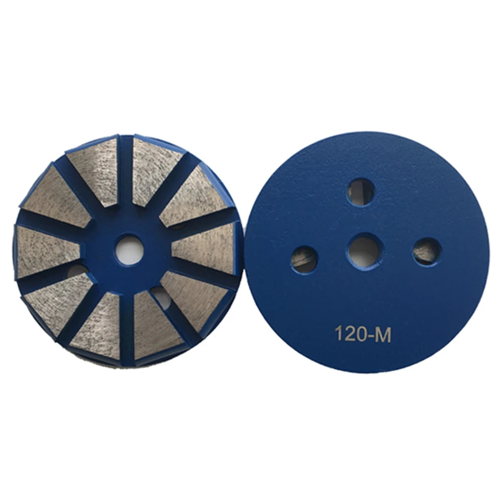 Efficient Grinding with Universal Metal Bond Diamond Disc for Concrete and Terrazzo Floors  3 inch Floor Pads Set of 9 PCS