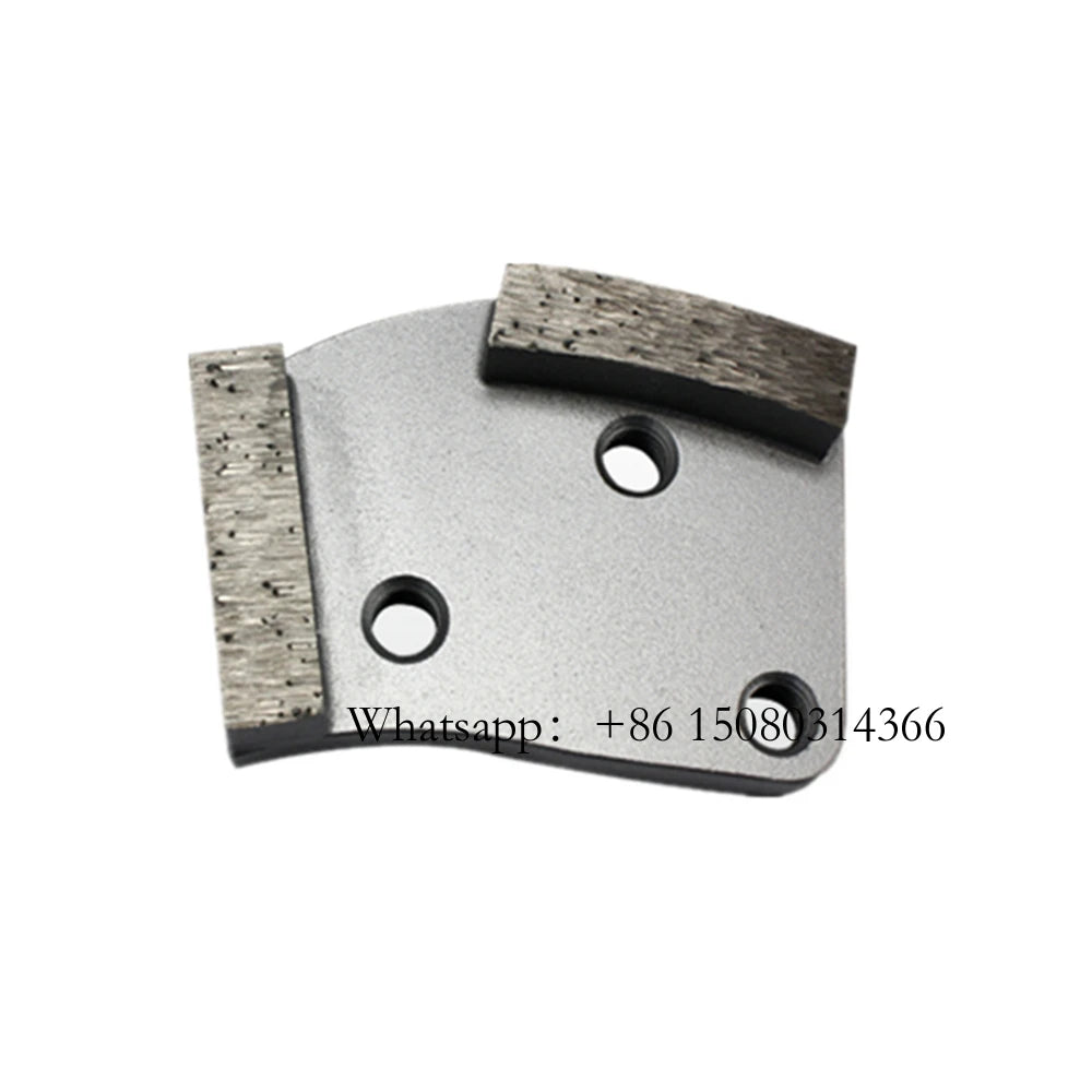 Three M6 Screw Holes Blastrac Grinding Plates Metal Bond Abrasive Floor Tools Diamond Pads With Two Segments 12PC