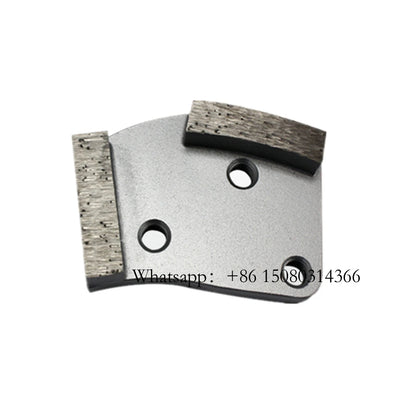 Three M6 Screw Holes Blastrac Grinding Plates Metal Bond Abrasive Floor Tools Diamond Pads With Two Segments 12PC