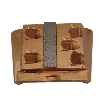 Diamond PCD Grinding Shoes for Concrete Floors HTC   EZ Fast Change with Five Quarter Segments for Epoxy Removal Grinder 12PC