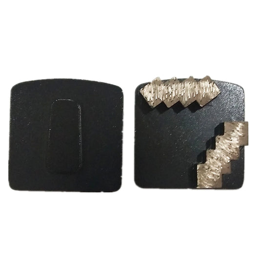 Husqvarna Redi Lock Double Zigzag Grinding Segments For Concrete Floor Renovation Single Sharp Bar Metal Pad  Machine 12PCS