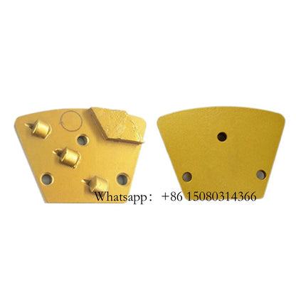 ASL  Blastrac Rhombus Segments Three Quarter PCD Grinding Shoes ASL Floor Polishing Plate Removing Mastic Thicker Epoxy 12PCS