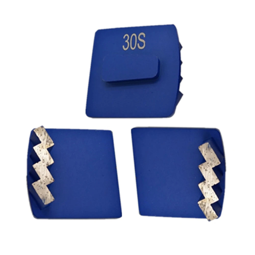 Husqvarna Diamond Grinding Shoes Redi Lock Diamond Grinding Shoes - Single Zigzag Segment - 9PCS - for  Concrete Floor Renovation