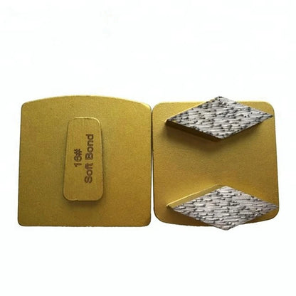 Husqvarna /Scanmaskin Diamond Grinding Shoes  Quick Redi Lock   Diamond Segment Grinding Pads for Concrete, Terrazzo, and Stone Polishing on Floor Grinder 9PCS