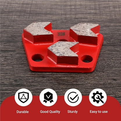 ABHU 30 Grit Metal Bond Scraper Trapezoid Diamond Floor Grinding Pad Disc For Removing Adhesives Spots Joints