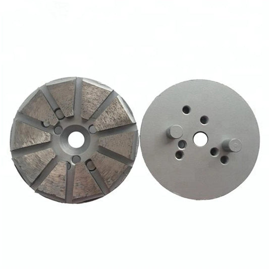 Diamond Grinding Disc Series For Concrete Grinding Shoes 100mm Diameter Two Pins Metal Floor Pads Pizza Segments Plates 9PCS
