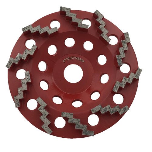Sharp Zigzag Segments Diamond Grinding Disc 6 Inch 22.23mm Holes Floor Polishing Grinding  Suitable for Hand Angle Grinder  6PCS