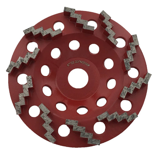 Sharp Zigzag Segments Diamond Grinding Disc 6 Inch 22.23mm Holes Floor Polishing Grinding  Suitable for Hand Angle Grinder  6PCS