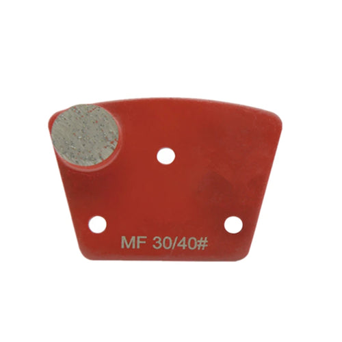 Metal Bond Trapezoid Diamond Grinding Shoes with Single Round Segment Head for Concrete Floor Coating Removal 12PCS