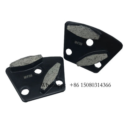 ASL Trapezoid Diamond Grinding Plate ASL Dry Floor Polishing Pad With Double Octagon Segments Three Holes Blank 12PCS