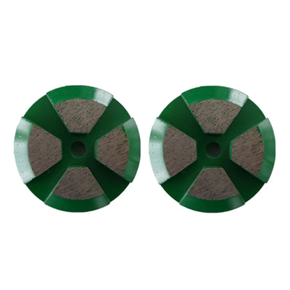 Get Smooth  Polished Floors Two Pins Quick Lock Concrete Floor Grinding Pads Diamond Disc with Four Segments for Rough 9PCS