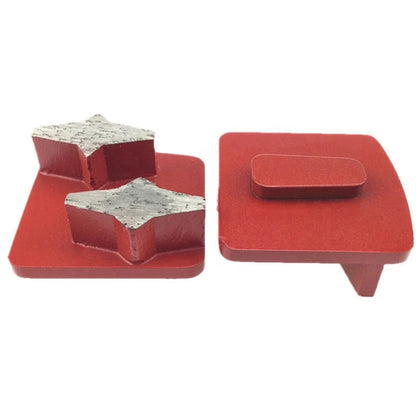 Husqvarna Diamond Grinding Shoes Husqvarna Top Sharp Double Star Segments Redi Lock Diamond Grinding Block Pads For Concrete Floor And Stone Surface 9PCS