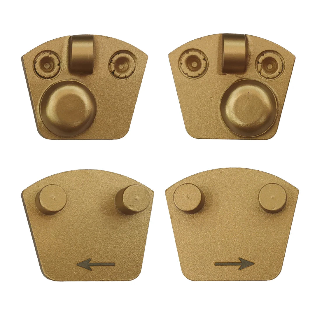 Werkmaster PCD Grinding Pads Two Pins Diamond PCD Floor Disc with One Full PCD Single Round Bar for Concrete Epoxy 9PCS