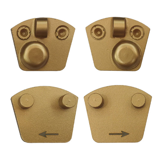 Werkmaster PCD Grinding Pads Two Pins Diamond PCD Floor Disc with One Full PCD Single Round Bar for Concrete Epoxy 9PCS